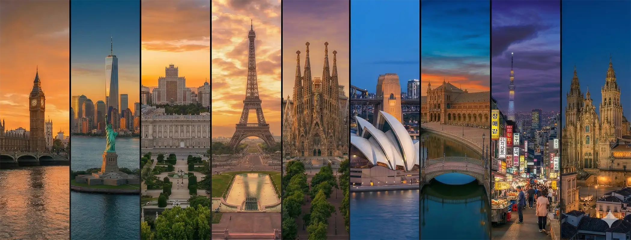 international skyline cities representing cross-border legal and tax advisory services for international clients in Spain